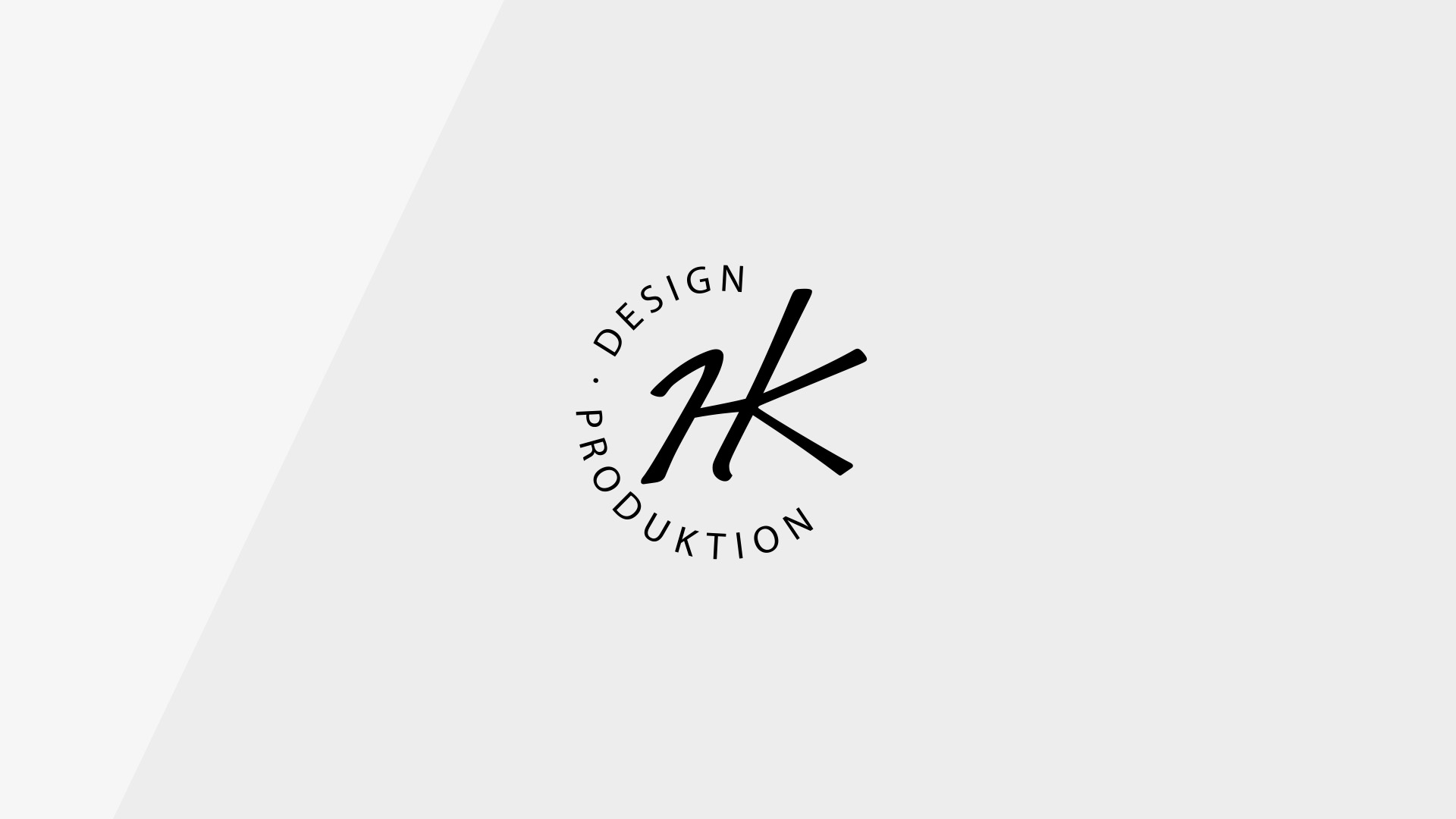 Rundt logo til HK Design & Produktion